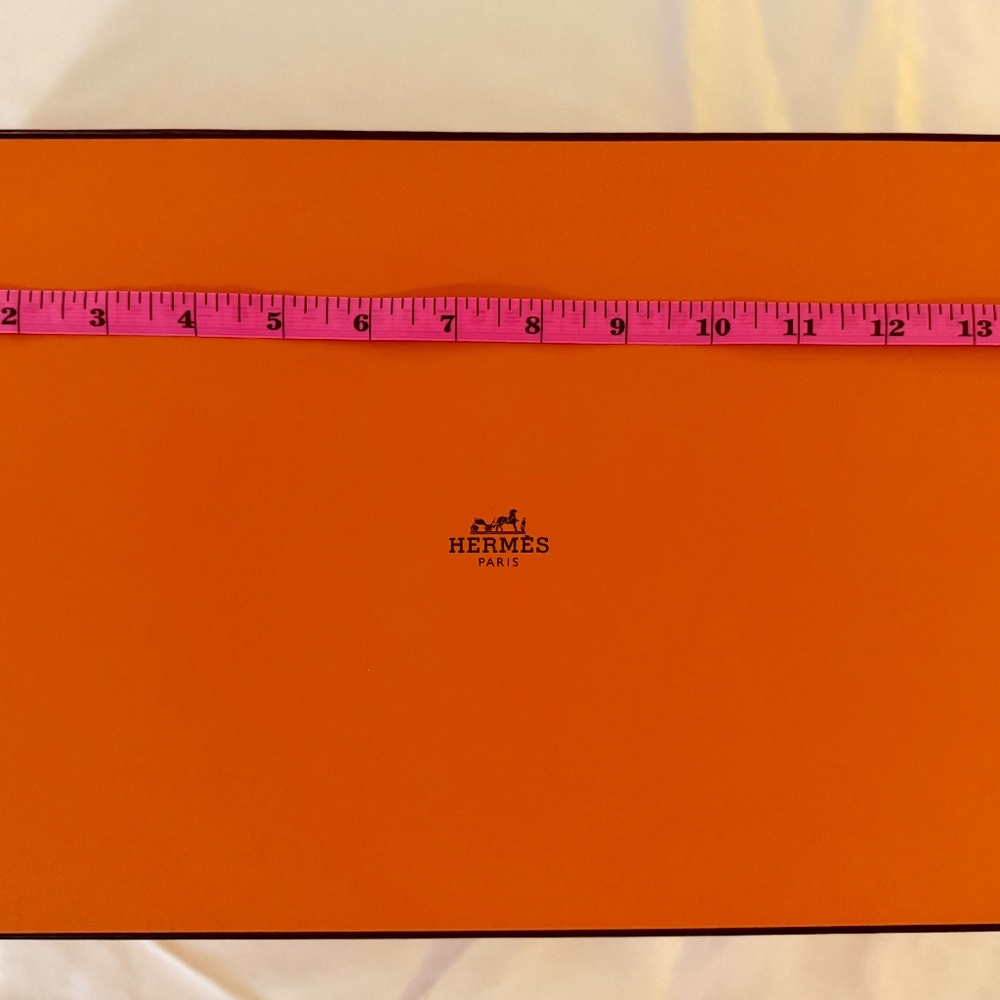 Empty Hermes Orange Rectangular Box With Original… - image 3